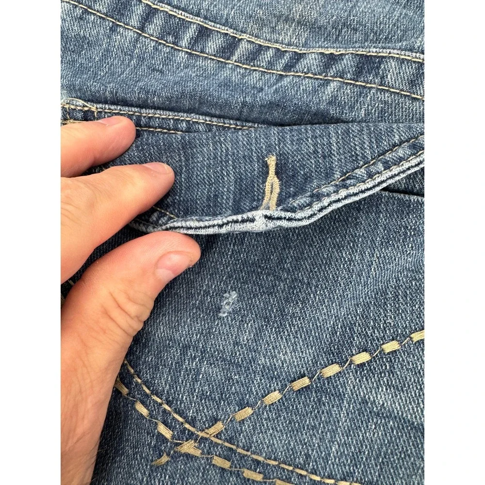 Pelle Pelle Baggy Denim‎ Shorts Mens 30 Blue Y2K Streetwear Jorts Relaxed Fit